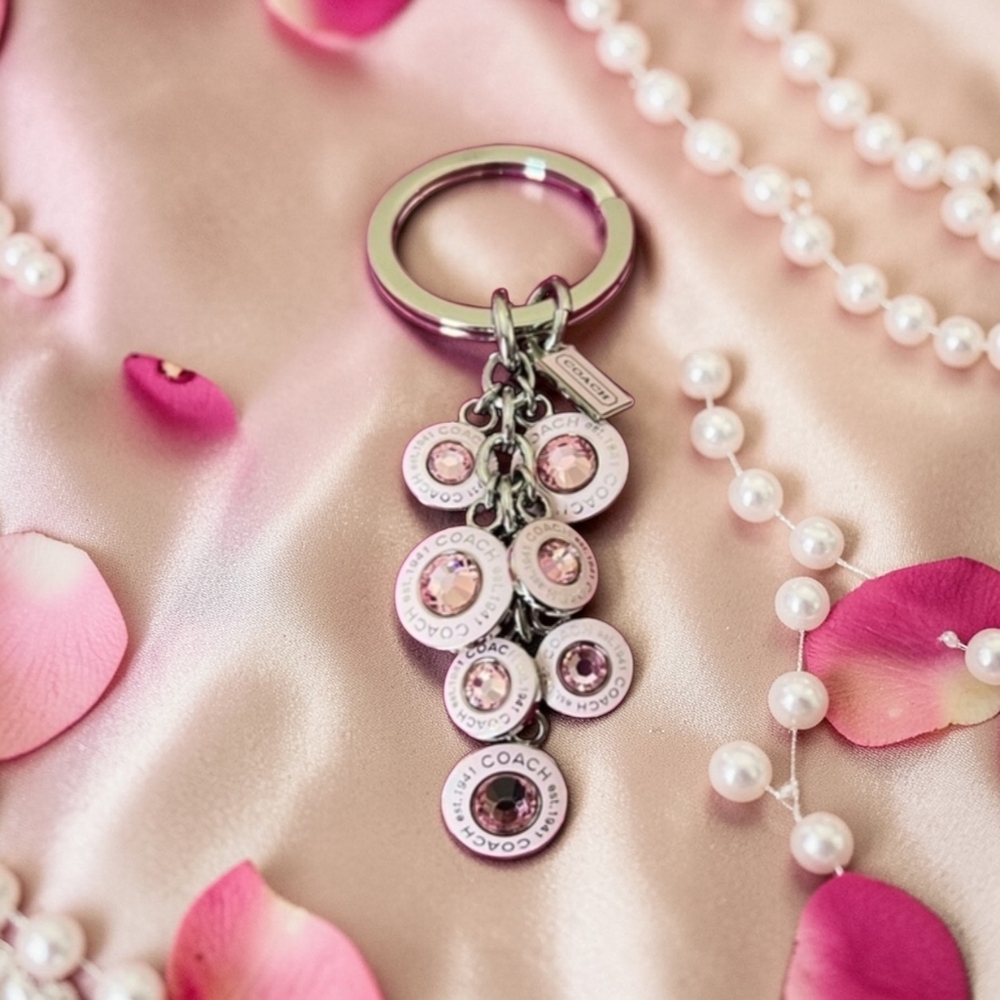 Coach Limited Edition Breast Cancer Key Chain - Picture 7 of 7
